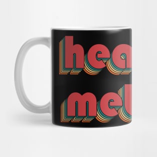 Heavy Metal - Retro Rainbow Typography Style 70s Mug